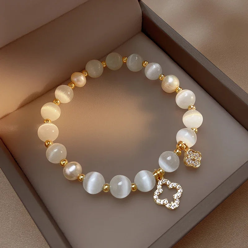 Kirykle Natural Crystal Bracelet - Flora