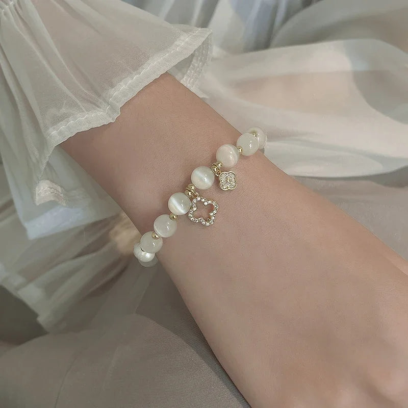 Kirykle Natural Crystal Bracelet - Flora