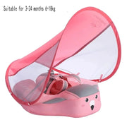 Aqua Non-Inflatable Baby Swimming Float Seat with Canopy – Safe, Leak-Free Pool Float for Ages 6–36 Months