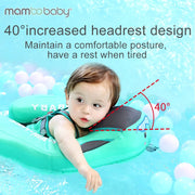 Aqua baby swimming float seat with a 40-degree headrest for comfort and support in the water