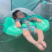 Aqua baby swimming float seat designed for infants with sunshade and safety harness