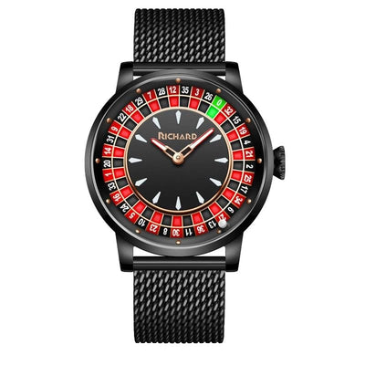 Aqua Luxury Roulette Watch for Stylish Elegance - Aqua