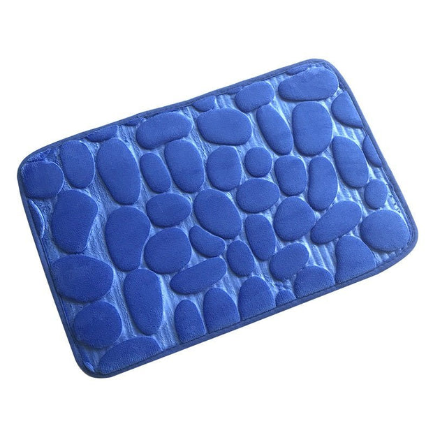 Aqua Water Absorbent Bath Mat for Ultimate Comfort - Aqua