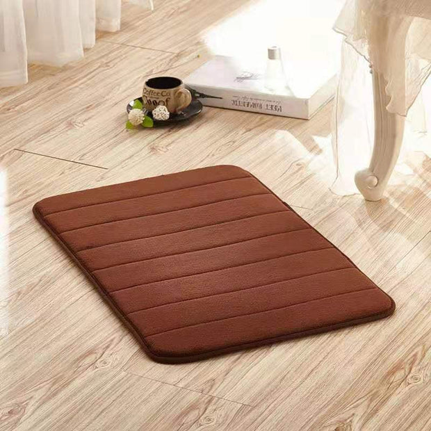 Aqua Water Absorbent Bath Mat for Ultimate Comfort - Aqua