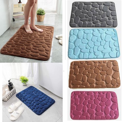 Aqua Water Absorbent Bath Mat for Ultimate Comfort - Aqua