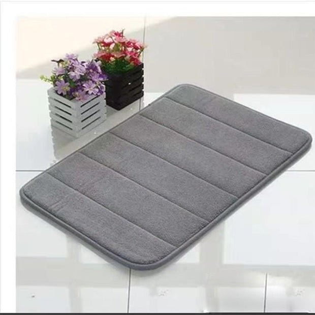 Aqua Water Absorbent Bath Mat for Ultimate Comfort - Aqua