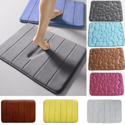 Aqua Water Absorbent Bath Mat for Ultimate Comfort - Aqua