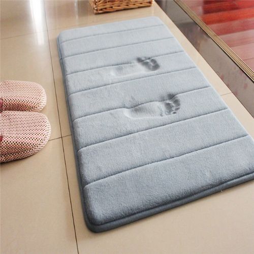 Aqua Water Absorbent Bath Mat for Ultimate Comfort - Aqua