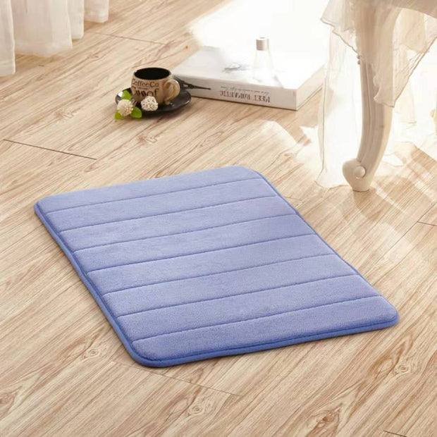 Aqua Water Absorbent Bath Mat for Ultimate Comfort - Aqua