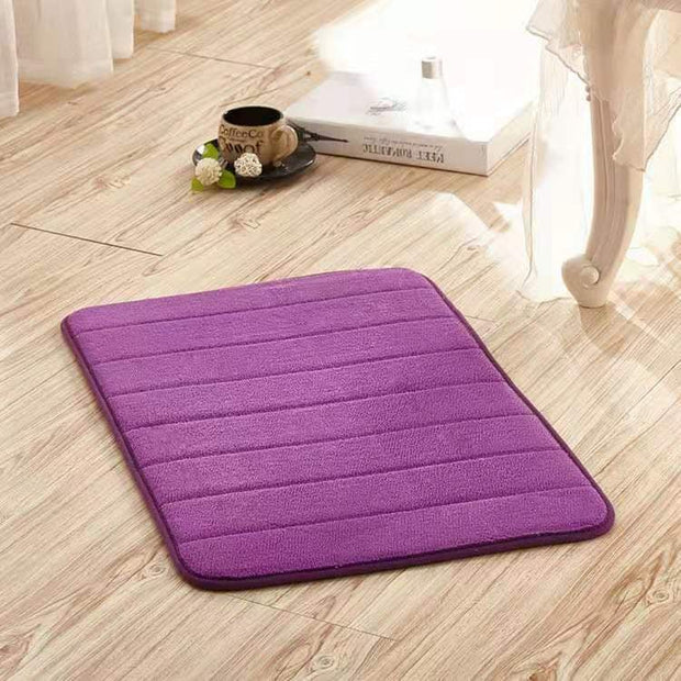 Aqua Water Absorbent Bath Mat for Ultimate Comfort - Aqua