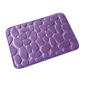 Aqua Water Absorbent Bath Mat for Ultimate Comfort - Aqua