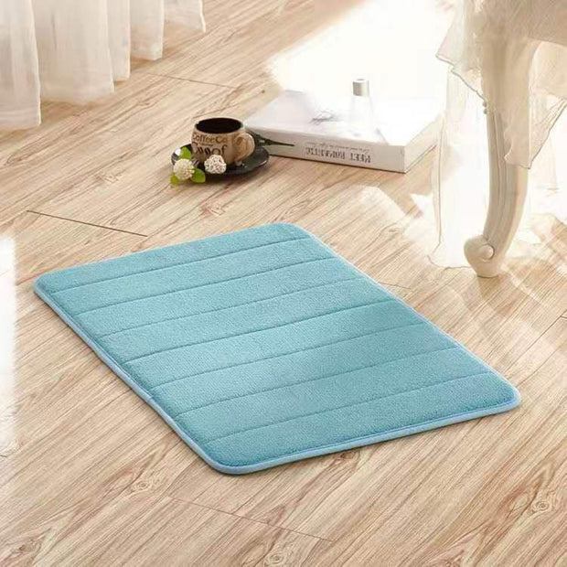Aqua Water Absorbent Bath Mat for Ultimate Comfort - Aqua